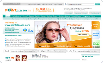 PointGlass.com
Website design case