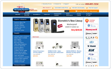 HomeSecuritySystem Website design case