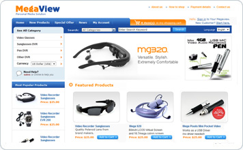 MegaView B2C Website design case