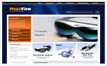 MegaView Media Products Website design case