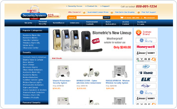 家居安全用品在线购物网站网站设计案例