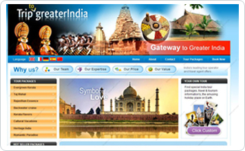 印度 TTGI 旅游网站设计案例